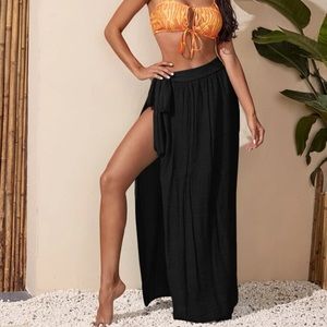 Vacation Beach cover up in black